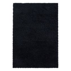 Sydney tæppe - Sort - 120X120 (Rundt)