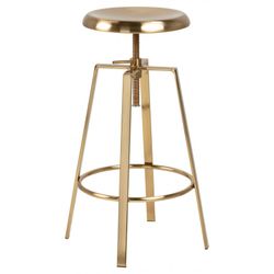 Goose barstol guldfarvet metal