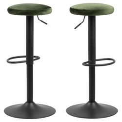 Finch barstol grøn stof