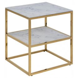 Alisma natbord hvid glas
