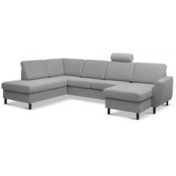 Thomas højrevendt hjørnesofa med chaiselong- Lysegrå