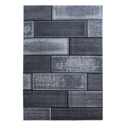 Plus 8007 tæppe - Sort - 80X150