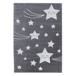 Børnetæppe Kids 610 - Grå - 120X120 (Rundt)
