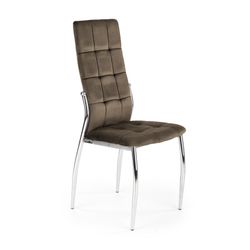 K416 Spisebordsstol, Brun fløjl