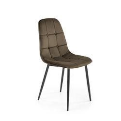 K417 Spisebordsstol, Brun fløjl