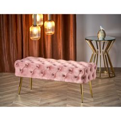 ATHENA bænk - Pink/guld