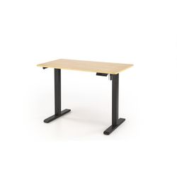 B53 skrivebord med justerbar højde, gylden eg / Sort