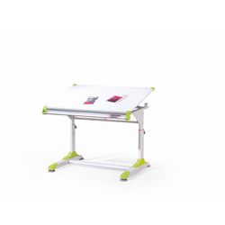 COLLORIDO skrivebord - Hvid/grøn/Rosa