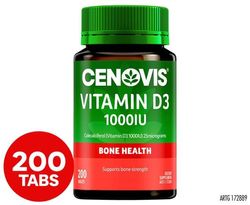 Cenovis Vitamin D3 1000IU 200 Tabs