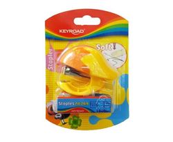 Yellow 1pce Keyroad Mini Stapler w/1000p Refill Kids Office School