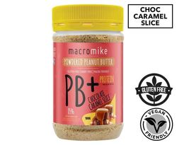 Macro Mike PB+ Powdered Peanut Butter Chocolate Caramel Slice 180g