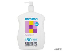 Hamilton Sensitive Sunscreen SPF50+ Lotion 1L