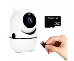 Compact Cameras 1080P Full Hd Wireless Ip Automatic Tracking Motion Camera - White