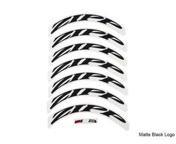 Zipp Decal Kit for 808 Rim Brake Wheels (Single) - Matte Black Logo