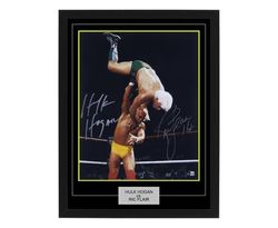 Hulk Hogan & Ric Flair - Signed & Framed 16x20 Photo (Beckett LOA)