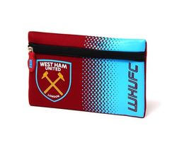 West Ham United FC Fade Flat Pencil Case (Claret/Blue) - SG10875