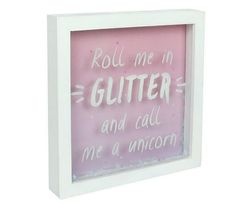 Something Different Roll Me In Glitter Box Frame (Pink) - SD734