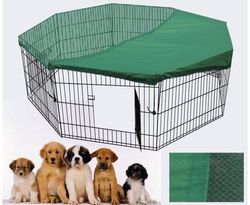 30' Dog Pet Playpen Exercise Puppy Enclosure Fence with cover