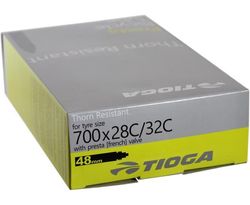Tioga Thorn Resistant 700x28c/32C 48mm Presta Valve Road Bike Tube