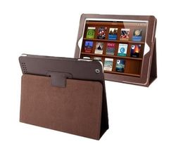 For iPad 2/3/4 Case,Modern Lychee Leather High-Quality Shielding Cover,Coffee