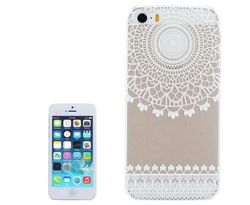 For iPhone 6S,6 Case,Modern Top Mandala Transparent Shielding Cover,White