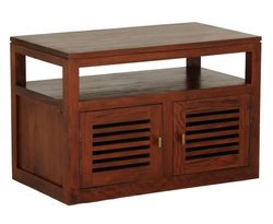 Holland TV Stand Unit with Raised Top in Chocolate