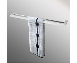 Rumia Chrome Double Towel Rail 800mm Stainless Steel 304 Wall Mounted
