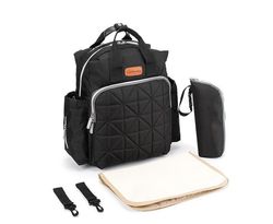 Ankommling Diaper Bag Backpack Large Capacity Maternity Nappy Bag-Black