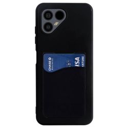 Silikone cover med kortholder til Fairphone 5 - Sort