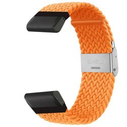 Flettet klokkereim til Garmin Fenix 6X Pro - Orange