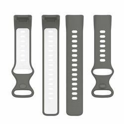 Twin Sport Klokkereim til Fitbit Charge 6 - GrÃ¥/hvit