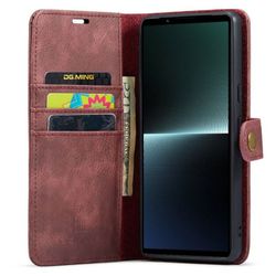 Wallet DG-Ming 2i1 til Sony Xperia 1 VI - Rød