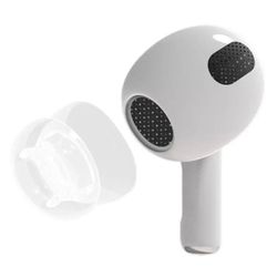 1-par TPE Ã¸repuder til Apple AirPods (Gen4) - M - Clear