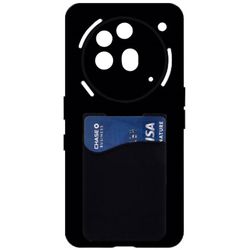 Silikon deksel med kortholder til Nothing Phone 3a Pro - Svart