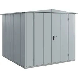 Hörmann Metall-Gerätehaus Berry Modern mit Satteldach Typ 2, 259 x 248 cm,fenstergrau,6,4 m2
