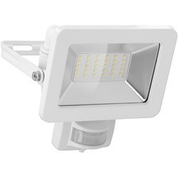 Goobay LED-Außenstrahler, 30 W, mit Bewegungsmelder - mit 2550 lm, neutralweißem Licht (4000 K), PIR-Sensor mit ON-/OFF-Funktion und M16-Kabelverschraubung, für den Außeneinsatz geeignet (IP44)