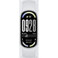 Xiaomi Xiaomi Smart Band 10 Gletscher-Silber Smartwatch (Android 8.0)