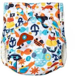 T-Tomi H√∂schenwindel AIO - Wickel Set Druckkn√∂pfe Sailor 1 St