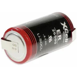 KRAFTMAX Lithium-Batterie LS26500, C, mit Z-Lötfahne, 3,6 V-, 9000 mAh