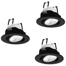 SALICETO-Z dowlights Ø88 RGB/CCT 3X490lm, black