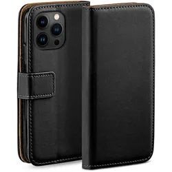 moex Book Case für iPhone 14 Pro Max Klapphülle mit Kartenfach