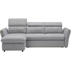 Stylife Ecksofa , Hellgrau , Textil , Ottomane links, L-Form , 240x172 cm , Stoffauswahl, seitenverkehrt erhältlich , Wohnzimmer, Sofas & Couches, Wohnlandschaften, Ecksofas