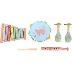 My Baby Lou Musikset , Multicolor , Holz, Metall, Kunststoff, Textil , 5-teilig , Birke, Buche , massiv , EN 71 , Spielzeug, Holzspielzeug