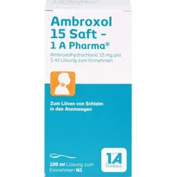 AMBROXOL 15 Saft-1A Pharma 100 ml