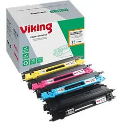 Viking TN-423BK / TN-423C / TN-423M / TN-423Y Kompatibel Brother Tonerkartusche Schwarz, Cyan, Magenta, Gelb Multipack 4 Stück