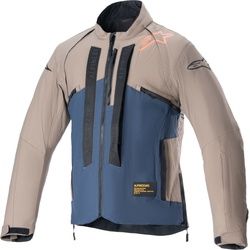 Alpinestars Techdura Motocross Jacke, blau-braun, Größe XL für Männer