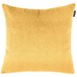 Novel Kissenhülle , Goldfarben , Textil , Uni , 50x50 cm , Bsci, Oeko-Tex® Standard 100 , Heimtextilien, Bezüge, Kissenbezüge