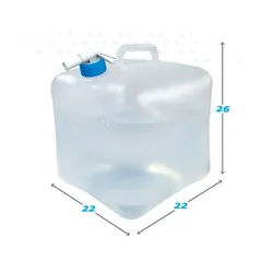 Wasserflasche Aktive Polyäthylen 10 L 22 x 26 x 22 cm (12 Stück)