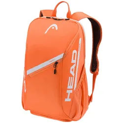 Head Tennis-Rucksack Tour (Schlägerfach, mit Schuhfach, 25 Liter) 2026 orange/weiss