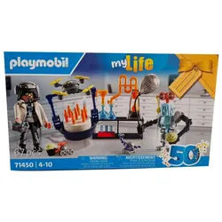 Playmobil® Spielfigur Playmobil My Life Forscher mit Roboter, Labor Drohne, Wissenschaftler bunt